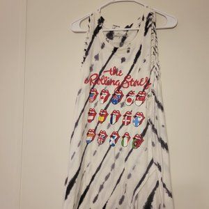 Torrid Size 3 Rolling Stone Cutout Sleeveless White, Gray, Red NWOT